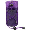 Caswynlife Zaino da ciclismo leggero con maniche in nylon, custodia antistrappo con coulisse regolabile e gancio per spalla, può contenere o 2 telefoni, grigio (viola)