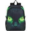 Linnyio Occhio Di Gatto Verde Freddo Zaino Pieghevole Impermeabile e Leggero,Ideale per Escursioni Viaggi e Campeggio