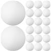 USHOBE 30 Palline da Ping Pong Bianche in Abs da 40mm, Elasticità Stabile e Posizionamento Prevedibile, per Sport Ricreativi e Progetti Fai-da-te