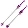 SkyjOy Sgancio Rapido MTB Spiedini for mozzo Ruota Bici 1 Paio Leva Fissa for ASSE in Titanio for Bicicletta da Strada Leggera a sgancio rapido Spiedino Anteriore Posteriore(Blue)
