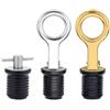 Generic Tappo di Scarico Barca 19/25/32 mm PVC Gomma con Maniglia a Croce in Ottone Acciaio Inox, Tappo per Scafo(3/4 Stainless Steel Plug)
