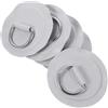 ERRORY D-Loop - Set di cuscinetti per attrezzature per attività acquatiche, 5 pezzi, 8 cm, rotonde, per organizzazione esterna e instradamento dei cavi, fissaggio ad anello a D, accessori per kayak e