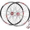 HWEVDHJ Set Di Ruote Per Mountain Bike Da 26/27,5/29 Cerchi In Lega Di Alluminio Set Di Ruote MTB Con Freno A Disco A Sgancio Rapido Per Cassette A 7/8/9/10/11 Velocità(Red,29)