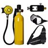 RSGXLFQZVAK Bombola Subacquea, Attrezzatura Subacquea 1000ML Portable Diving Equipment Rebreather,per Principianti(Noir)
