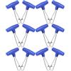 Gadpiparty Scorrevoli per Piombi da Pesca Surf con Moschettone Duo Lock in Acciaio Inox, Alta Resistenza e Posizionamento Esca Preciso, Confezione da 50 Pezzi Blu