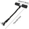 XUXHOU Barra per Addominali da Letto, Attrezzatura Fitness per Addominali in Metallo con Barra Imbottita in Schiuma, Cinghia con Clip Regolabile, Accessorio per Allenamento a Casa 73 X 30 Cm per