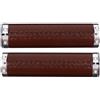 Alasum Manopole Cucito a Mano in Pelle Pu Bici per Manubrio Marrone Ergonomiche e Confortevoli Copri Manubrio per Accessori Bici