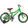 Kaloriko Bicicletta per bambini da 14 pollici, in acciaio, rosso, per 3-5 anni, con sellino regolabile, manubrio, freno e campanello, robusta per strada, parco, tempo libero all'aperto, leggera e