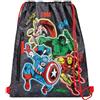 Undercover Sacca da ginnastica Marvel Avengers per ragazzi, personalizzabile con nome, con stampa di supereroi dei fumetti, zaino con chiusura, Nero , Einheitsgröße, Casual