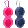 CIYODO Custodia Protettiva con Design Doppio Strato in Silicone per Palline da Golf 2 Pezzi Leggera e Portatile per Sport e Borsa da Golf Uomo e Donna