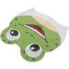 SOESFOUFU Cuffia da Nuoto in Silicone Verde con Protezione Orecchie, Design Cartone Animato, per Vacanze Estive in Piscina e Parchi Acquatici