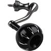 NexRen Mulinello da pesca con manico singolo per STELLA For TWIN Power, con struttura in metallo a vite, compatibile con Complex F4 F6 Cardif Wanford (35 mm nero argento)