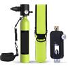 RSGXLFQZVAK Bombola Subacquea, Set Respiratore for Immersione con Uscita di Emergenza A Pressione Costante da 0,5 Litri for Immersioni Libere,per Principianti(Noir)