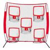 Fxzqgnh Rete da Football con Tasche Bersaglio Portatile Rete Bersaglio da Football Resistente, Nero, 7x7