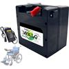 WILLQ Batteria al Litio 24V 50 Ah, 60 Ah, 70 Ah per Carrozzina elettrica - Ricambio per Scooter Pieghevole, motorino Elettrico e deambulatore Elettrico,24v60ah