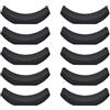 Kivivaka Set di 10 supporti per manubri in gomma e ABS, per separare i pesi dal pavimento, attrezzature da palestra domestica, colore nero