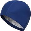BGHYJKOL Cuffia Piscina Donna Cuffia da nuoto in tessuto PU impermeabile Proteggi le orecchie Cappello piscina Capelli lunghi Disponibili Flessibile(C102-white-1pcs)