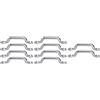 Haofy Pad Eye 10 Pezzi in Acciaio Inossidabile 316 Anello per Ponte 72 Mm Ancoraggio Marino con Foro di Montaggio da 5 Mm Liscio per Barca Kayak Canoa Rigging