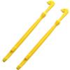 NexRen Strumento di rimozione dell'amo in plastica, 2 pezzi, per attrezzi da pesca in mare, facile estrazione dell'amo, colori giallo e verde, 15 cm, materiale (giallo)