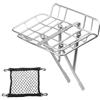 Générique Bike Front Rack, Biciclette Anteriore Basket Cargo Rack, Heavy Duty Stand with Adjustable Struts - for Touring Commuting Travel Outdoor Mountain Road Grocery Bag