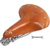 BEALIFE Cuscino per Sella da Bici retrò Resistente per Un Maggiore Comfort di Guida con Stile Vintage. Ogni Giorno ha 3 Borsa coprisella per Bambini, Marrone Chiaro, 11.42x8.46x0.47 Pollici