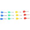 Jelquix Freccette Magnetiche per Freccette con Punta Magnetica Durevole per Bambini e Adulti Divertenti Giochi All'aperto per Interni 12 Pezzi Rosso Verde Blu Giallo