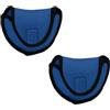 Kukyller 2 Pezzi Copertura per Putter da Golf, Copertura per Putter Leggera in Rete da Golf Borsa Protettiva per Copricapo Intrecciata Tipo D con Testa di Maglio con Nastro di (Blu)