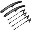 JIASHUNHE Parafango MTB 1/2PCS Parafanghi for Bici da Strada for Montagna Anteriori/Posteriori universali Regolabili for Ruota di Bicicletta for Parti for Ciclismo(XQ550 1PC)