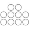 VILLCASE 10 Pezzi Rondelle per Pedali Bici in Metallo Argento Struttura Ammortizzante Spessore 1mm Compatibili per Fixedgear Grip Migliorato