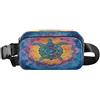 ISAOA Marsupio a tracolla, alla moda, marsupio con cinghia regolabile, motivo tartaruga e mandala, per allenamento, shopping, viaggi, escursionismo