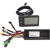 Hidyliu Controller Motore Bici Elettrica 30A Display LCD S866 con Misuratore Impermeabile per Bici Elettriche Fai-da-te Leggero e Affidabile