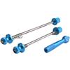 SkyjOy Sgancio Rapido MTB Spiedini for mozzo Ruota Bici Asta a sgancio rapido Antifurto Strada Anteriore ASSE Posteriore Vite in Lega di Alluminio Leggera(Blue)