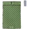 MODRYER Materassino Matrimoniale, Ultraleggero E Autogonfiante Per 2 Persone, Con Cuscino E Pompa A Pedale Integrata Portatile, Per Campeggio Trekking Escursionismo E Viaggi In Tenda,Grey-190 * 120 * 5cm