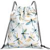 Generic Zaino con Coulisse Watercolor Dragonfly Sacchetta Sportiva Grande capacità Sacca da Palestra Leggero Drawstring Backpack per Unisex Viaggi Scuola
