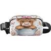 ISAOA Marsupio a tracolla alla moda marsupio con cinghia regolabile Dream Baby Highland Cow per allenamento, shopping, viaggi, escursionismo