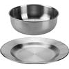 Widdle Gifts Ltd Set piatto e ciotola in acciaio inox 8507