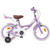 Kaloriko Bicicletta per bambini da 16 pollici, con telaio in acciaio, manubrio e sella regolabili per 4-6 anni, freno a cerchione, parafanghi, campanello, adatta per bambini da 105 a 120 cm, ideale