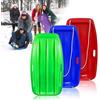Generic Slitta da neve in plastica per adulti, 3 pezzi, con manici rinforzati e corda da tiro, design leggero e resistente, per 1-2 ciclisti, resistente al freddo, per divertimento invernale all'aperto