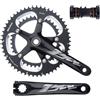 LHHL Integrate Cave Bici da Strada Guarnitura 53-39T Doppio Ingranaggio Guarnitura 170mm Pedivelle Lega di Alluminio con BB