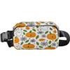 ISAOA Marsupio a tracolla alla moda marsupio con cinghia regolabile Dream Pumpkin Ghost Spider Web per allenamento, shopping, viaggi, escursionismo