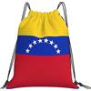 Generic Tasche con Coulissezaino con Cordone per Campeggio All'Aperto Vita Quotidiana 36X42Cm Pieghevole Moda Borsa con Cordoncino Flag of Venezuela Print