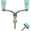 Bottone Mulinello Doppio Rocker Arm Maniglia Impugnatura in Lega di Alluminio Braccio Bilanciere Impugnatura a doppia estremità per 1000-4000 Modello Mulinello da pesca Accessori da pesca Leggero