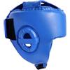 AMSLSIU Casco per arti marziali Casco da boxe regolabile imbottito traspirante Protezione per il viso da taekwondo Utilizzo MMA Copertura completa Karate, blu