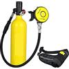 RSGXLFQZVAK Bombola Subacquea, Bombola di Ossigeno for Immersioni Subacquee capacità 1L Respiratore Portatile for,per Principianti(Groen)