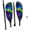 Generico Stand up Paddleboard, Pagaia for Kayak in Fibra di Carbonio, Albero con Lame a 4 Lati Regolabile e Borsa for Lama Colorata -Q45-S,for Kayaking(Light Grey)