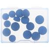 SAFIGLE Kit 15 Punte per Stecca da Biliardo in Cuoio Blu Strati Multidensità, Resistenti all'Usura e Prestazioni Affidabili, per Insegnamento e Uso Domestico