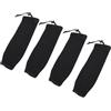 XUXHOU 4 Pezzi Copri Paraurti per Barche Manicotti per Paraurti Marini in Acrilico Nero 10 X 35 Cm per Parabordi Stile Tubo di Corda Centrale Twin Eye da 11 X 40 Cm per Protezione del Molo di Barche