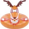 Spryflower Slittino Circolare Gonfiabile da Neve, Tema Natalizio, PVC Resistente all'Usura, Multifunzionale per Slittare e Galleggiare in Piscina