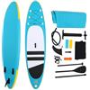 HUOMMGS Tavola da SUP con pompa, pagaia, pinna, corda di sicurezza, borsa per il trasporto, 305 cm, tavola da surf gonfiabile fino a 150 kg, per surf, paddling (blu)