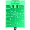 GLOBALHUT Piastra bersaglio per livelli di fascio verde e rosso, scheda di precisione da 11,5 cm, con supporto, per allineamento delle pareti, livellamento del pavimento, costruzione interna ed esterna (verde)